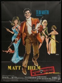 3r550 SILENCERS French 1p '66 different art of Dean Martin & the sexy Slaygirls by Siry!