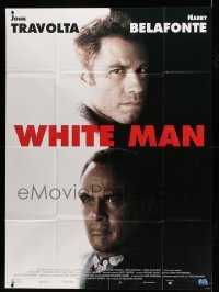 3r653 WHITE MAN'S BURDEN French 1p '95 John Travolta & Harry Belafonte in race relations movie!
