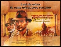3r005 INDIANA JONES & THE LAST CRUSADE French 8p '89 Harrison Ford, Sean Connery, Spielberg