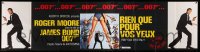 3r014 FOR YOUR EYES ONLY French 27x107 '81 Brian Bysouth art of Roger Moore as James Bond 007!