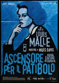 3r828 ELEVATOR TO THE GALLOWS Italian 1p R2016 Louis Malle, different Kimura art of Jeanne Moreau!