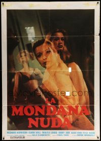 3r875 LA MONDANA NUDA Italian 1p '80 great montage of sexy Naked Socialite Karin Well!