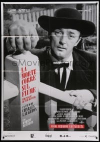 3r918 NIGHT OF THE HUNTER Italian 1p R16 classic Robert Mitchum showing his love & hate hands!