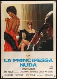 3r921 NUDE PRINCESS Italian 1p '76 great sexy art of nearly naked Ajita Wilson & Tina Aumont!