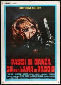 3r929 PASSI DI DANZA SU UNA LAMA DI RASOIO Italian 1p '73 Piovano art of woman & straight razor!