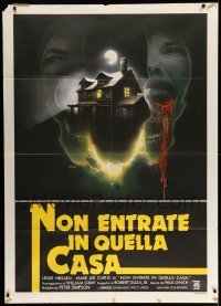 3r939 PROM NIGHT Italian 1p '80 completely different horror artwork by Enzo Sciotti!