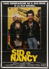 3r956 SID & NANCY Italian 1p '86 Gary Oldman & Chloe Webb, punk rock classic, different image!