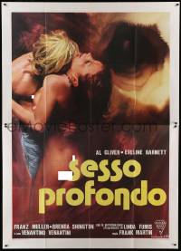 3r700 FLYING SEX Italian 2p '79 Marino Girolami's Sesso profondo, art of sexy naked couple!