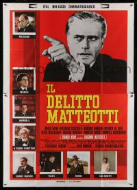 3r709 IL DELITTO MATTEOTTI Italian 2p '73 Mario Adorf as Benito Mussolini, Franco Nero as Giacomo!