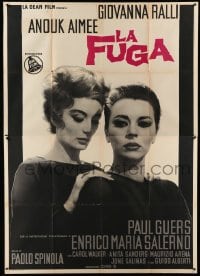 3r720 LA FUGA Italian 2p '66 Paola Spinola directed lesbian sex drama, pretty Giovanna Ralli!