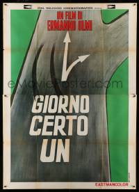 3r735 ONE FINE DAY Italian 2p '70 Un Certo giorno, art of black tire marks on highway!