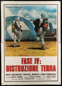 3r738 PHASE IV Italian 2p '77 different image of men in hazard suits w/girl, directed by Saul Bass!