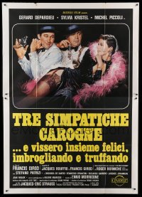 3r744 RENE THE CANE Italian 2p '78 Rene la canne, art of Gerard Depardieu, Sylvia Kristel & Piccoli
