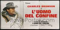 3r675 BORDERLINE Italian 3p '80 different art of U.S. Border Patrol agent Charles Bronson!
