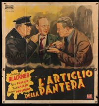 3r674 PANTHER'S CLAW Italian 55x58 '47 different R. Gulotta art of Sidney Blackmer, ultra rare!