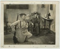 3s105 BOOM IN THE MOON 8x10.25 still '46 Buster Keaton kneeling with rifle in Mexican fantasy!