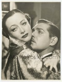 3s132 CHAINED 7.25x9.5 still '34 great romantic close up of Clark Gable & sad Joan Crawford!