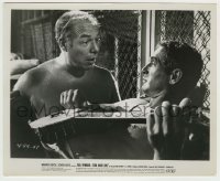 3s163 COOL HAND LUKE 8.25x10 still '67 George Kennedy with Paul Newman playing banjo in his bunk!