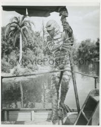 3s172 CREATURE FROM THE BLACK LAGOON 7.5x9.25 still R1972 great c/u of monster sneaking on boat!