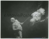 3s167 CREATURE FROM THE BLACK LAGOON 7.25x9.25 still R1972 c/u of monster shot by harpoon underwater!