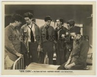 3s173 CRIME SCHOOL 8x10.25 still '38 Billy Halop with gun by the rest of the Dead End Kids!