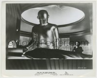 3s184 DAY THE EARTH STOOD STILL 8.25x10 still '51 c/u of Gort at controls as Patricia Neal watches!