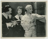 3s189 DEVIL'S BROTHER 8.25x10 still '33 scared Stan Laurel & Oliver Hardy with gun by Dennis King!