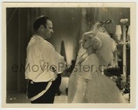 3s201 DINNER AT 8 8x10.25 still '34 great c/u of Wallace Beery & Jean Harlow in a tense moment!