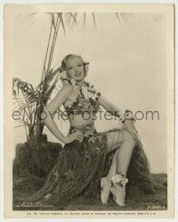 3s205 DIXIE LEE 8x10.25 still '34 Bing Crosby's pretty blonde wife, in Hawaiian grass skirt & lei!