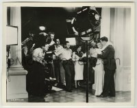 3s206 DODSWORTH candid 8x10.25 still '36 William Wyler films Ruth Chatterton hugging Walter Huston!