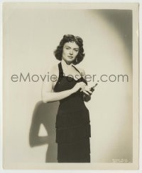 3s211 DONNA REED 8.25x10 still '53 c/u in sexy gown with makeup compact in From Here to Eternity!