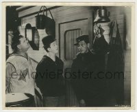 3s217 DOUBLE WHOOPEE 8.25x10 still '29 Stan Laurel & Oliver Hardy on ship watching man ring bell!
