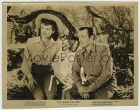 3s250 FALCON OUT WEST 8x10.25 still '44 great c/u of detective Tom Conway & pretty Barbara Hale!