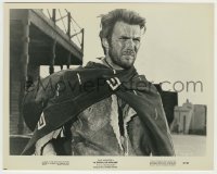 3s257 FISTFUL OF DOLLARS 8x10.25 still '67 best c/u of Clint Eastwood wearing sirape, Sergio Leone