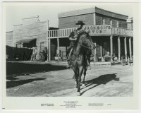 3s264 FOR A FEW DOLLARS MORE 8x10.25 still '65 great image of Clint Eastwood on horse in town!