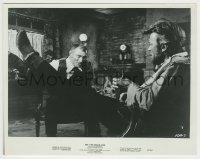 3s267 FOR A FEW DOLLARS MORE 8x10.25 still '67 Clint Eastwood & Lee Van Cleef in staredown in office