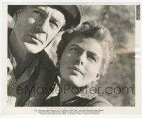 3s269 FOR WHOM THE BELL TOLLS 8.25x10 still '43 super close up of Ingrid Bergman & Gary Cooper!