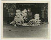 3s270 FORTY LITTLE MOTHERS candid 8x10.25 still '40 Busby Berkeley directing 8 month old twins!