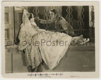 3s288 GAUCHO 8x10.25 still '27 close up of outlaw Douglas Fairbanks behind gate with Lupe Velez!