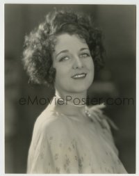 3s293 GERTRUDE OLMSTEAD 7x9 still '20s head & shoulders smiling portrait with pearls & cool hair!