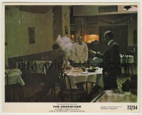 3s012 GODFATHER color 8x10 still '72 waiter watches Al Pacino kills Sterling Hayden in restaurant!