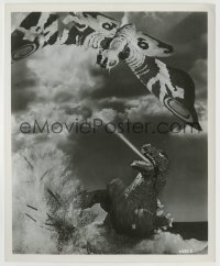 3s309 GODZILLA VS. THE THING 8.25x10 still '64 great image of rubbery monster battle with Mothra!
