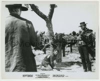 3s313 GOOD, THE BAD & THE UGLY 8.25x10 still '68 Clint Eastwood, Lee Van Cleef & Wallach by grave!