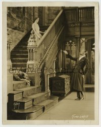 3s336 HANGMAN'S HOUSE 8x10.25 still '28 John Ford, June Collyer & huge dog on stairs by Audrey!