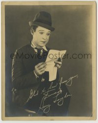 3s343 HARRY LANGDON deluxe 8x10 still '20s the child-like comedian with facsimile signature!