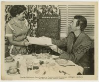 3s348 HARVEY candid 8.25x10 still '50 James Stewart shows menu to invisible rabbit in his chair!