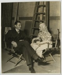 3s363 HOLD YOUR MAN candid 7.5x8.75 still '33 sexy Jean Harlow & Clark Gable have tea on the set!