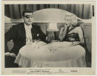 3s372 HOW TO MARRY A MILLIONAIRE 8x10.25 still '53 sexy Marilyn Monroe & Alex D'Arcy at table!