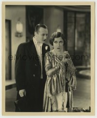 3s389 INDISCREET 8x10.25 still '31 Monroe Owsley pleads with smoking Gloria Swanson in cool dress!