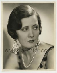 3s391 IRENE DUNNE 8x10 still '30 magazine portrait with great jewelry by Ernest A. Bachrach!